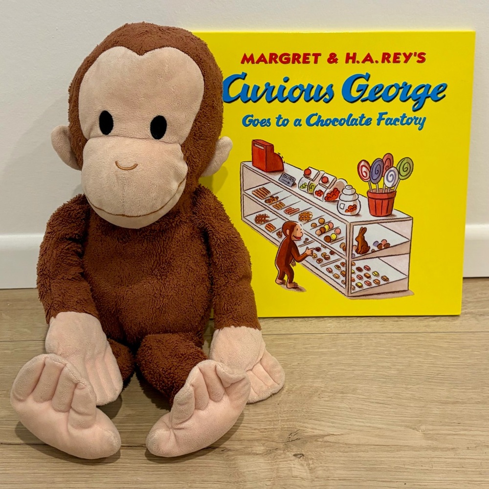 Curious George Plush + Book Bundle | Kids Toy & Book Set